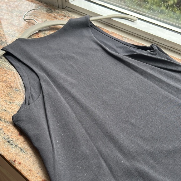 2/$20 Lida Baday - Charcoal Jersey-style Halter - Picture 5 of 6